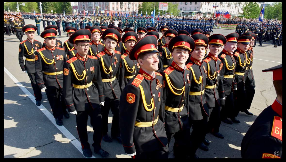 Участие в военном параде в ознаменовании 80-ой годовщины Победы в Великой Отечественной Войне.
